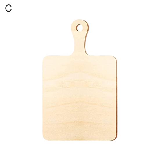 Yousheng Chopping Board Food Grade High Durability Wood All-Purpose Meat Paddle Shaped DIY Cutting Board Kitchen Tools