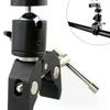 1 Set 1/4 Screw Clip CNC Metal Super Clamp With 360° Mini Ball Head Quick Release Clamp Bracket Tripod Mount For DSLR Camera