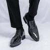 Fashion Luxury Brand High-end Banquet Dress Shoes Men's Business Casual Shoes Office Versatile Soft Soled Men's Split Leather Shoes
