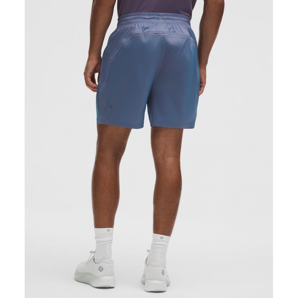 Lululemon Pace Breaker Linerless Short 7   Iridescent Cornflower Red Clay