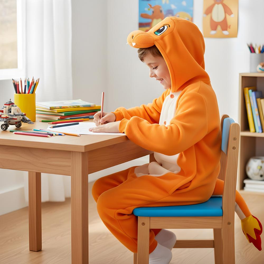 Piżama Onesie Kigurumi Przebranie Pokemon Charmander Dzieci 135-145Cm