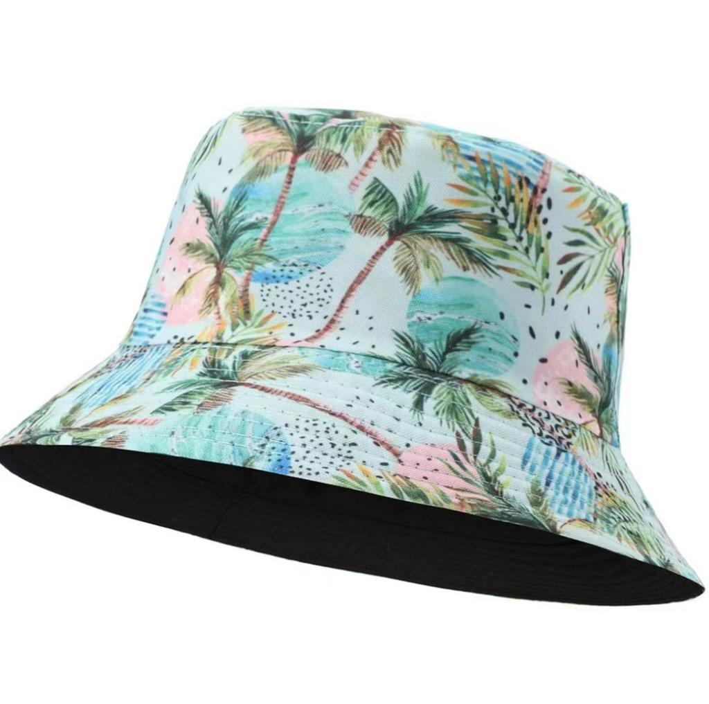 Fischerhut mit Blumenmuster für Herren und Damen, modischer Sommer-Sonnenhut, Batik-Sonnenhut, Glockenhut, faltbar