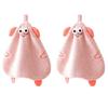 2Pcs Microfiber Korean Pig Dishcloth Cute Children's Handkerchief Pig Wiping Towel  Bedroom