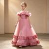 Girls Sequined Multi Layered Skirt Princess Dress Formal Gown