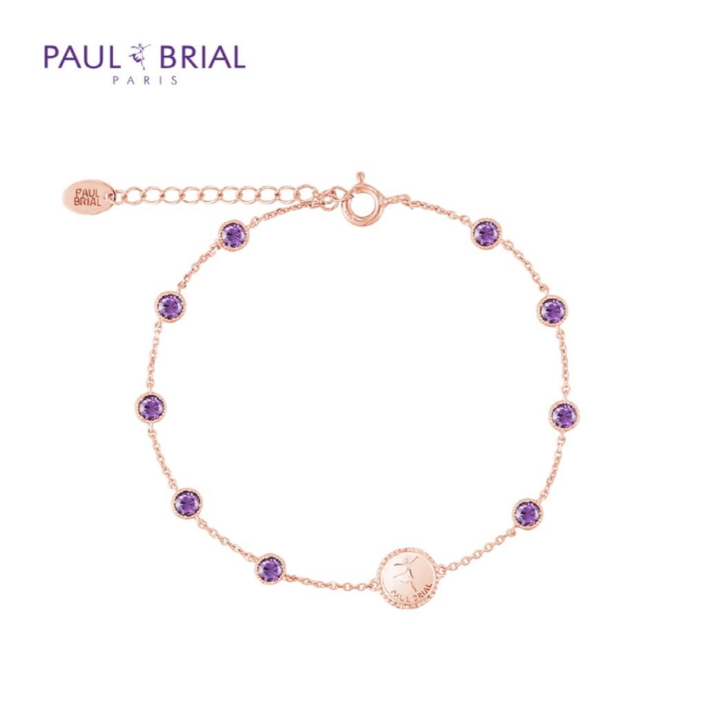 

PAULBRIAL [SILVER] PASB0022 (PG) Two-Way Violet Bracelet