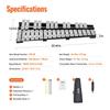 30 Note Glockenspiel Xylophone Bell Kit with Mallets, Drum Sticks and Bag