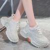 Full Diamond Daddy Shoes Women's Platform Tide Versatile Casual Sports Shoes