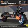 E-Scooter H9 6000W Motor Duplo Bateria 60V 30AH Scooters Elétricas Off-road Pneus 11 polegadas Amortecimento Hidráulico Duplo EScooters