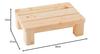 Ikegawa Wood Handy Stand, Hinoki Wood, Elephant Design, Natural, Approx. 39 X 27 X 12 Cm, Made In Japan