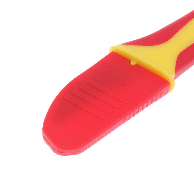 Hand Tool Insulated Knife Electricians Wire Stripper Cable Stripping Snips Straight Curved Blade Rubber Handle Peeling