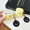 Japan and Korea Simple Smiley Face for AirPods 1 Protective Case Cortical Pro1 Bluetooth 1/1 Generation Earphone Case Hanging Chain