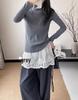 Women's Seamless Wool Pullover: Half-High Collar, Long Sleeve, Solid Color - Autumn/Winter Knit Sweater 