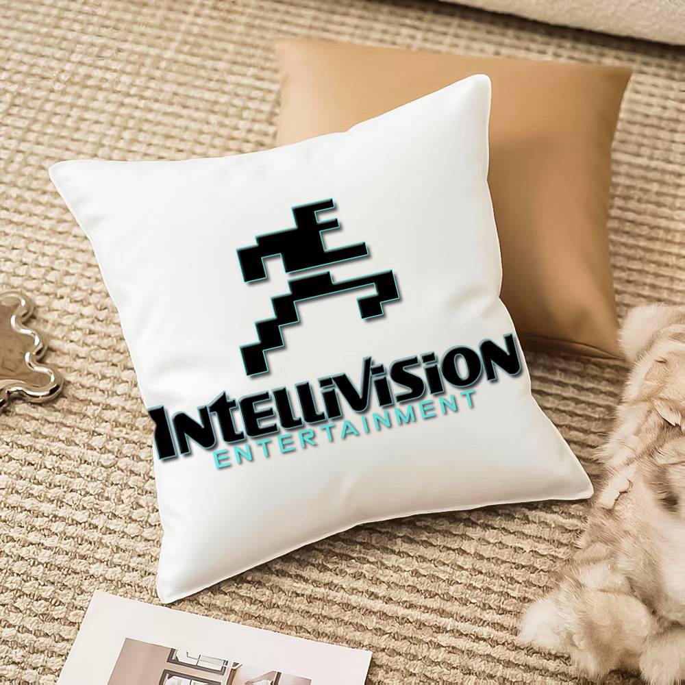 

Fashion I-Intellivision Pillow Case Anti-dustmite Invisible zipper Sofa Bed 12x12Inch