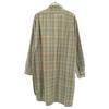 Vintage 60s Grandpa Check Pattern Long Sleeve Shirt Dress Women Used