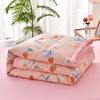 Plaid Summer Cool Quilt Washed Cotton Comfortable Lightweight Air Condition Thin Comforter Simple Feather Blanket For Adults Kid