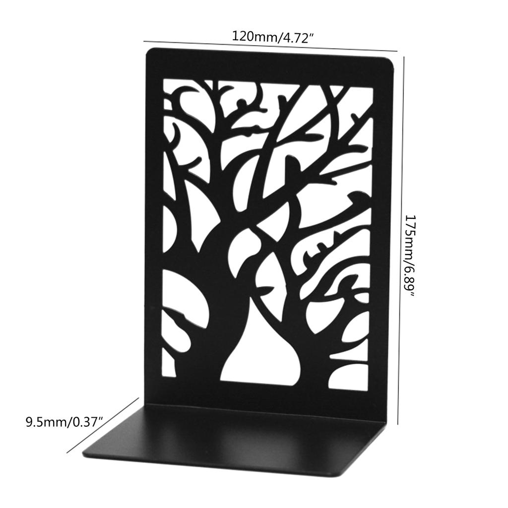 Set of 2 Tree Shaped Decorative Book Holders for Office and Study Book Organizer