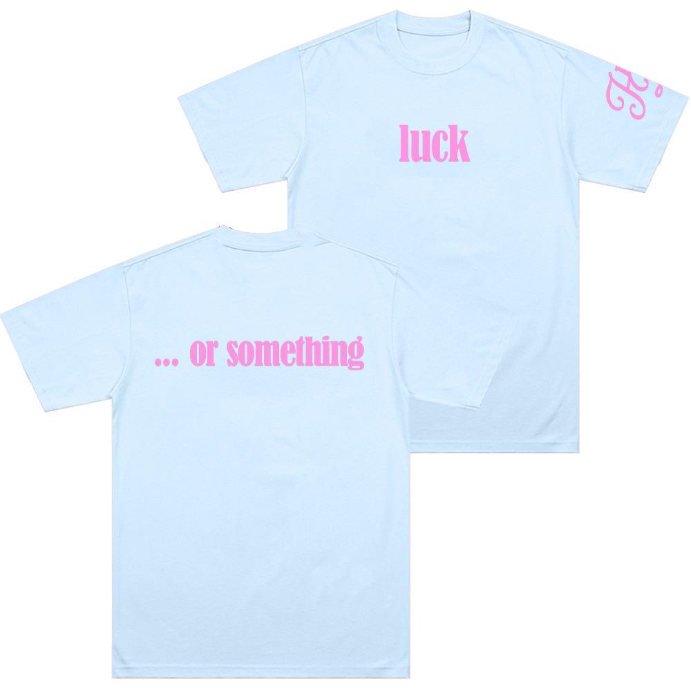 Luck … or Something Tee Hilary Duff Merch T-shirt Men Women Fashion Aesthetics Short Sleeve Top Summer Casual Y2K Cotton T-shirt
