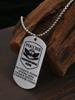 Stainless Steel Keyring and Necklace Set, Men's Gift, Engraved Badge, Ideal Gift for Men, Couples, Boyfriend, Family & Friends