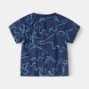Boys Pure Cotton Short-sleeved T-shirt Summer New Children's Clothing Children's Baby Full Print Half-sleeved Top