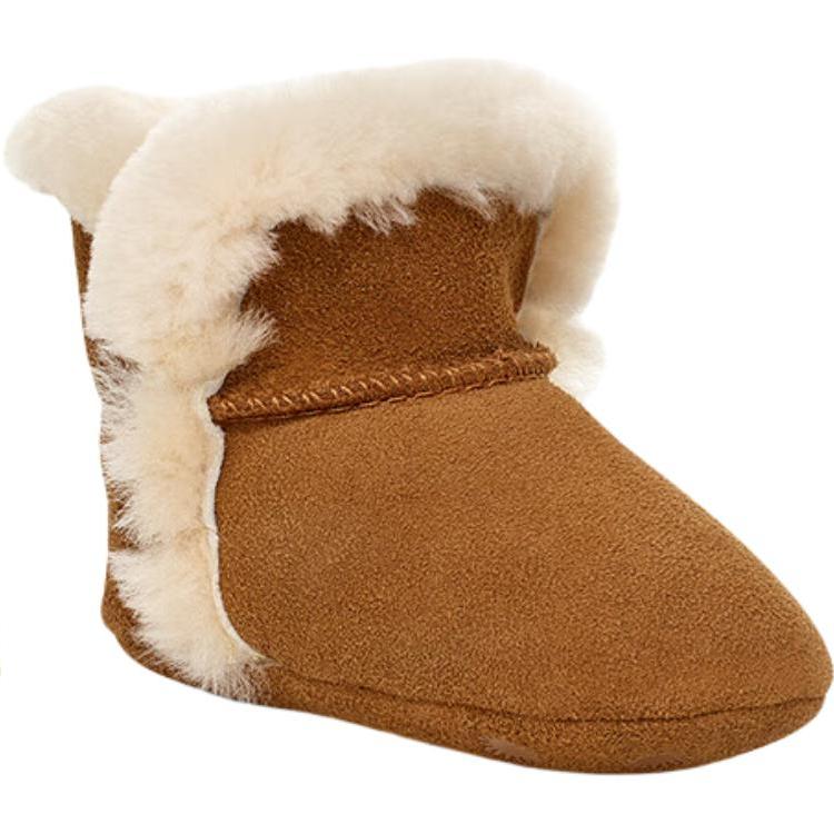 UGG Pre Walker Comfortable Versatile Non-Slip Wear-Resistant Low-Top Walking Shoes Baby shoes Brown 1103501I-CHE