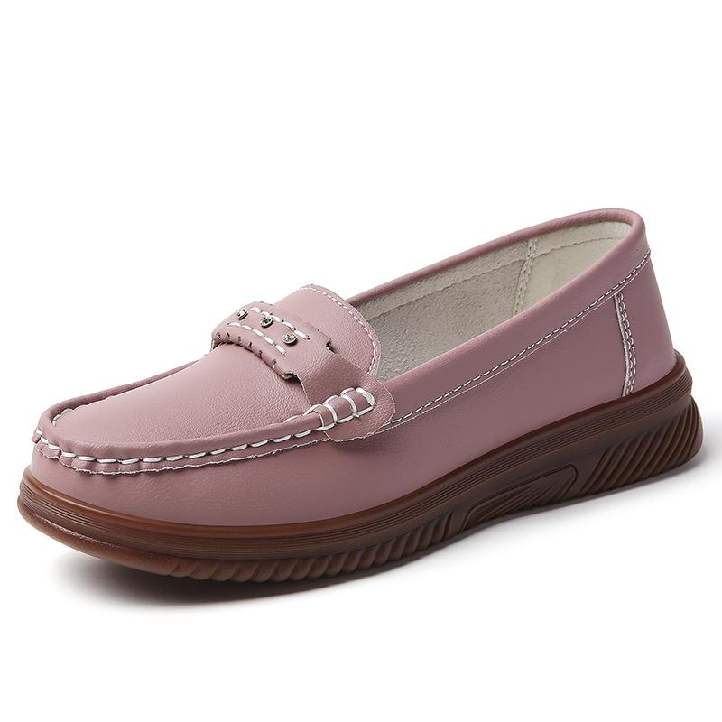 Men Women Summer Spring Autumn Casual Loafers Fashionable New Leather Genuine Leather Suitable for Daily Wear and Various Occasions 41