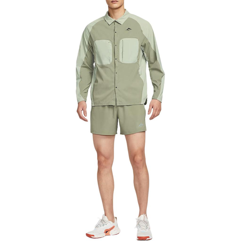 Nike Dri FIT ADV Trail Second Sunrise Casual Shorts Men's Light Green Gray/Horizon Green/Desert Khaki/Black HJ3573-320
