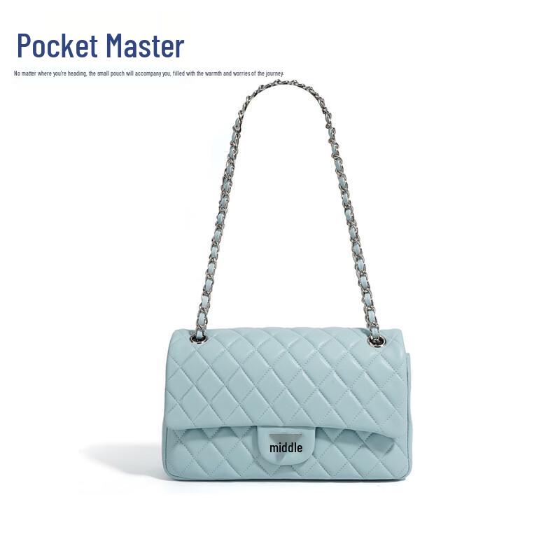 Dou Xiaozhu Classic Lambskin Quilted Shoulder Bag