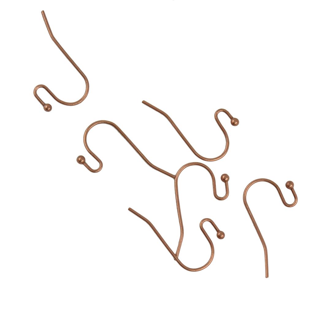 100 buc. Cârlig pentru cercei cu sârmă franceză din alamă
