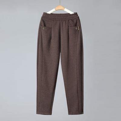 Mom Pants Autumn and Winter Casual Women's Pants Middle-aged and Elderly People Autumn Loose Trousers Old Grandma Woolen Pants Winter