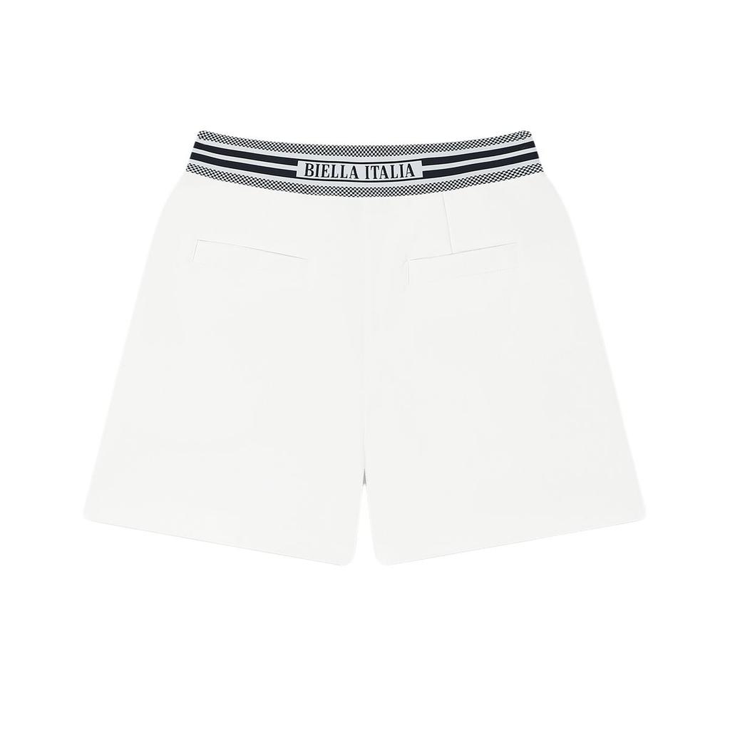 FILA Emerald Fashion Versatile Brand Logo Design Casual Shorts Women shorts Cloud-White F11W524801F-WT