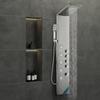 Shower Panel System, 4 Shower Modes Shower Panel Tower, Rainfall, Waterfall, 5 Full Body Massage Jets and 3-Setting Handheld Shower Head with 59"