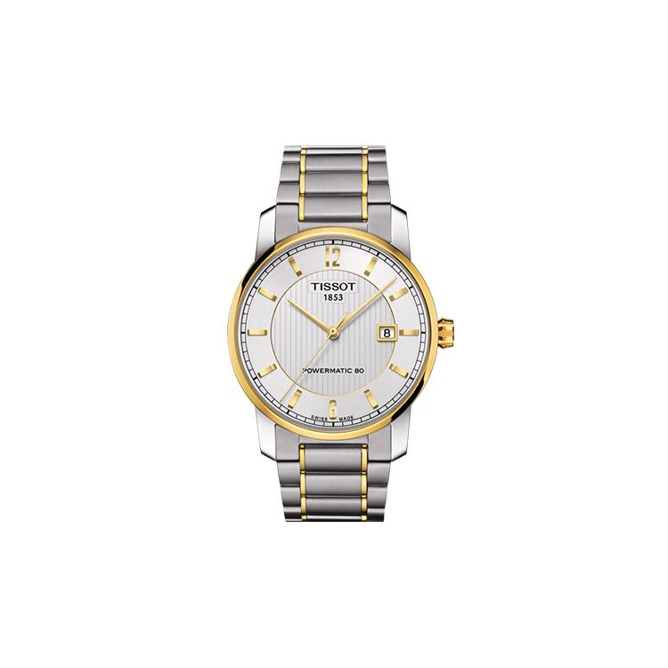 

TISSOT Ti Automatic Mechanical Movement Men s Watches Watch 40mm Yellow Watch Dial Titanium Strap T087.407.55.037.00 Medium Gold