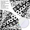 Whaline 69 Ft Soccer Ball Bulletin Board Borders Black White Sport Self-Adhesive Border Trim Scalloped Border Sticker Decals for Home Classroom Party