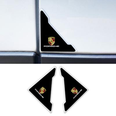 2 Stück Auto Tür Kollisionsschutz Eckenschützer Zubehör für Porsche Cayenne Panamera Macan 911 718 Taycan Boxster Cayman 918