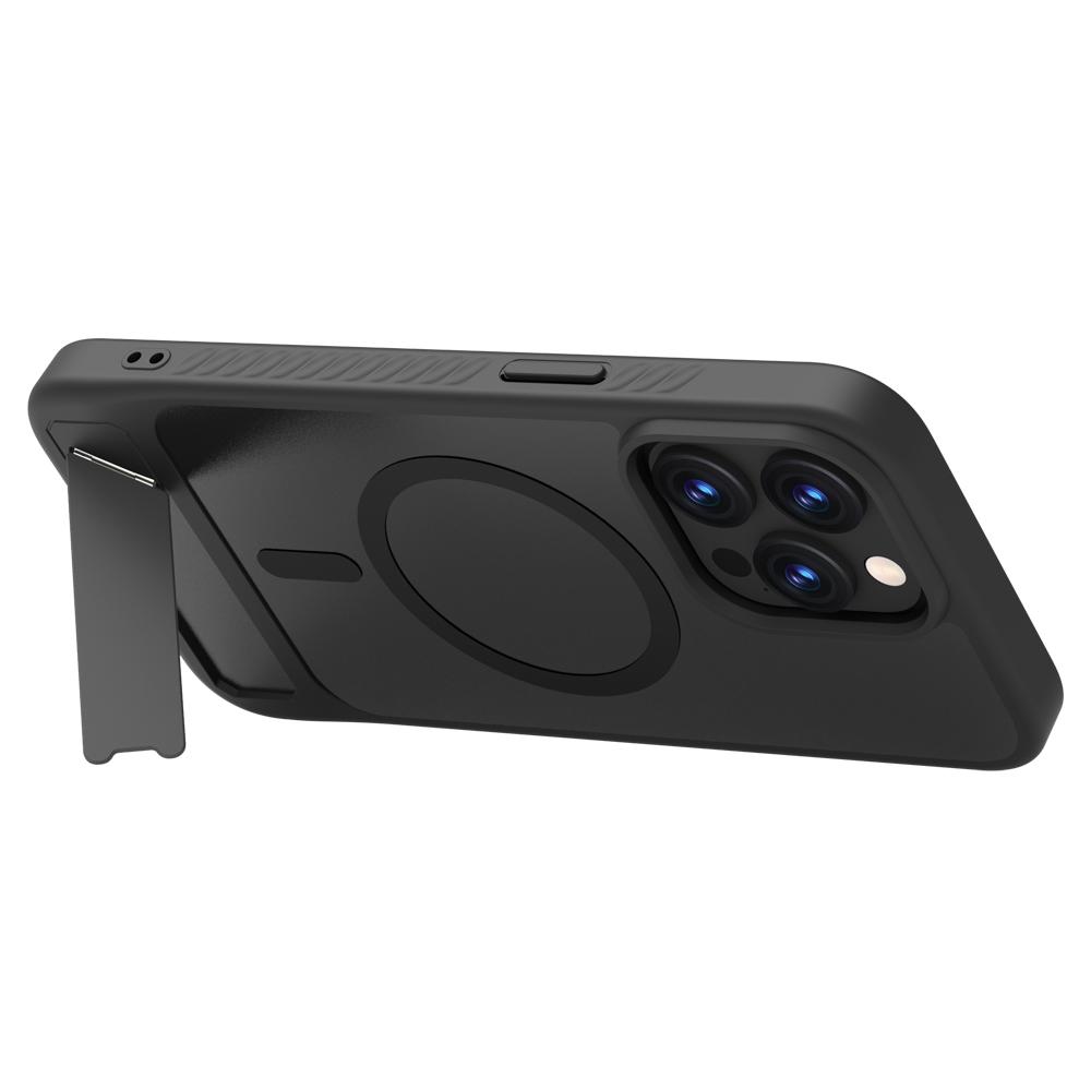 LEREACH Le-Chic Series For iPhone 15 Pro Max Case Compatible with MagSafe Kickstand TPU+PC Phone Cover