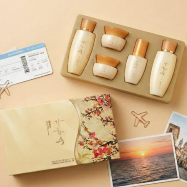 Jahwangsu Boeum Miniature Travel Skincare 5-Piece Set