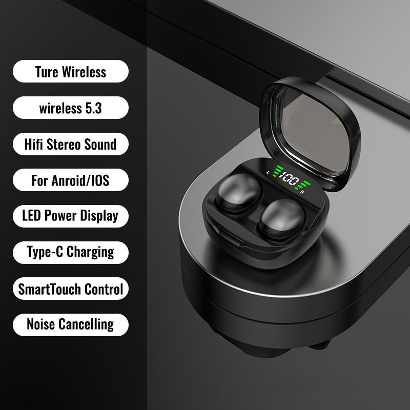 Ultra-mini Sleep Wireless Bluetooth Headset Ultra-thin Painless Side Sleep Comfortable Ultra-long Life Noise Reduction Ultra-low Latency