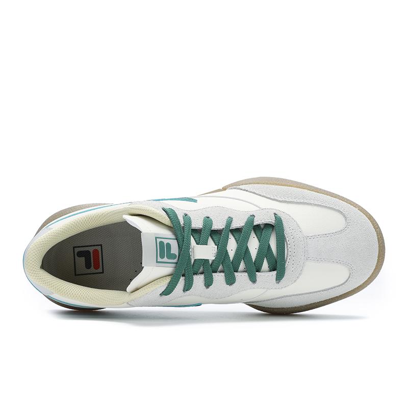 FILA Penguin Versatile Trendy Stylish Casual Shock Absorbing Wear Resistant Low Top Skate Shoes Men sneaker White Silver F12M512207FSA