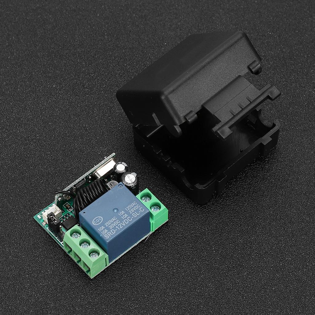 12V Single Channel Remote Control Switch Transmitter Receiver Set Waterproof 2 Button Security System