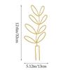 Rustproof Garden Climbing Frame Leaf Shaped Design Flowers Trellis Plant Trellis  Indoor Outdoor