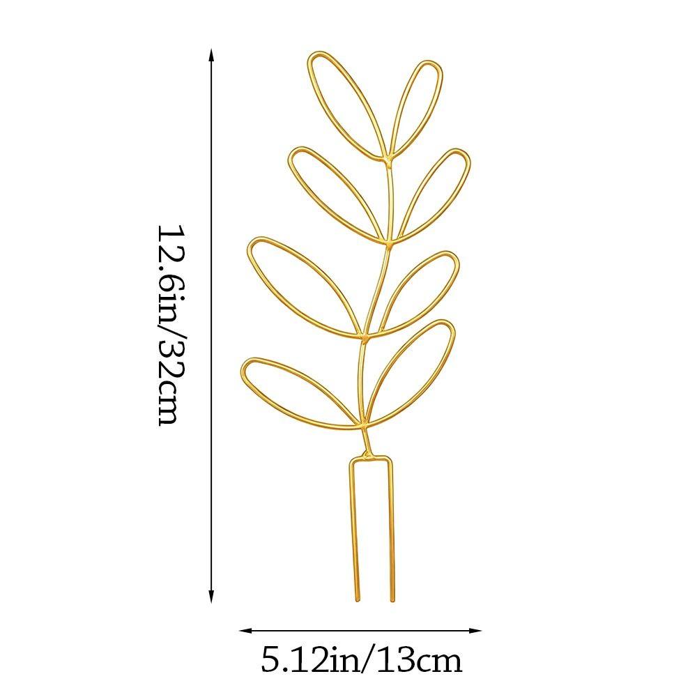Rustproof Garden Climbing Frame Leaf Shaped Design Flowers Trellis Plant Trellis Indoor Outdoor