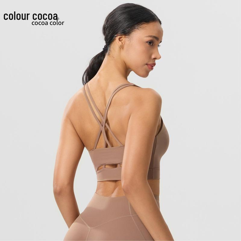 Women s Cross-Strap Yoga Top - Stylish & Comfortable Sports Vest for Fitness & Running Small