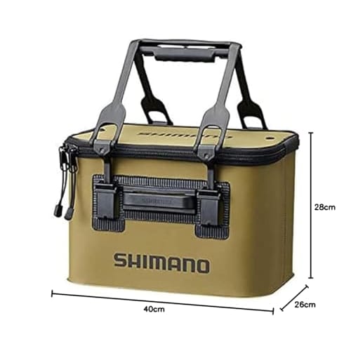 SHIMANO Fishing Bucket Buckan EV BK-016Q 40cm Khaki