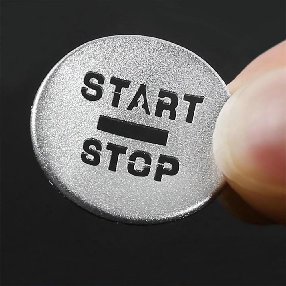 Aluminum Alloy Silver Start Stop Button Cover Kit For Jaguar Xf 2008-2015