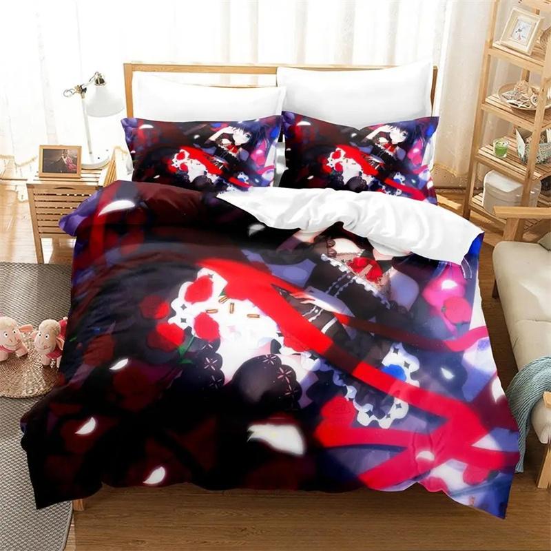 Durable Lightweight Twin Queen King Anime Love Chunibyo Other Delusions Boys Girls Size Bed Adult Quilt