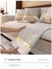 Luxury French Cream Sofa Cushion - Non-Slip, All-Season Cover (2025 New Design)