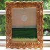 For Home Decor For Rustic Interiors Boho Rattan Frames Photo Display Lightweight Structure Artisan Craftsmanship