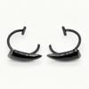Forme de Croc de Vampire Anneau de Lèvre Faux Punk Sans Perçage Faux Piercing Labret Stud de Lèvre Acier Inoxydable Rond Clip pour Lèvres Faux