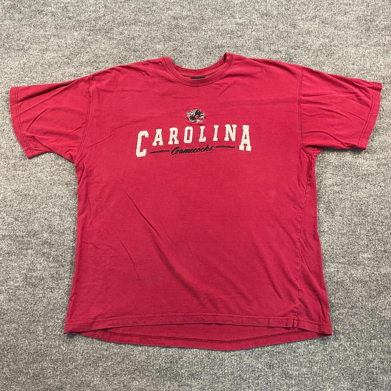 Vintage 90s South-Carolina Gamecocks Shirt XL 25x29 Red Spellout 4XL