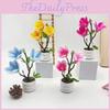 Artificial Magnolia Flower Pot Decor For Wedding Home Office Photography Scene